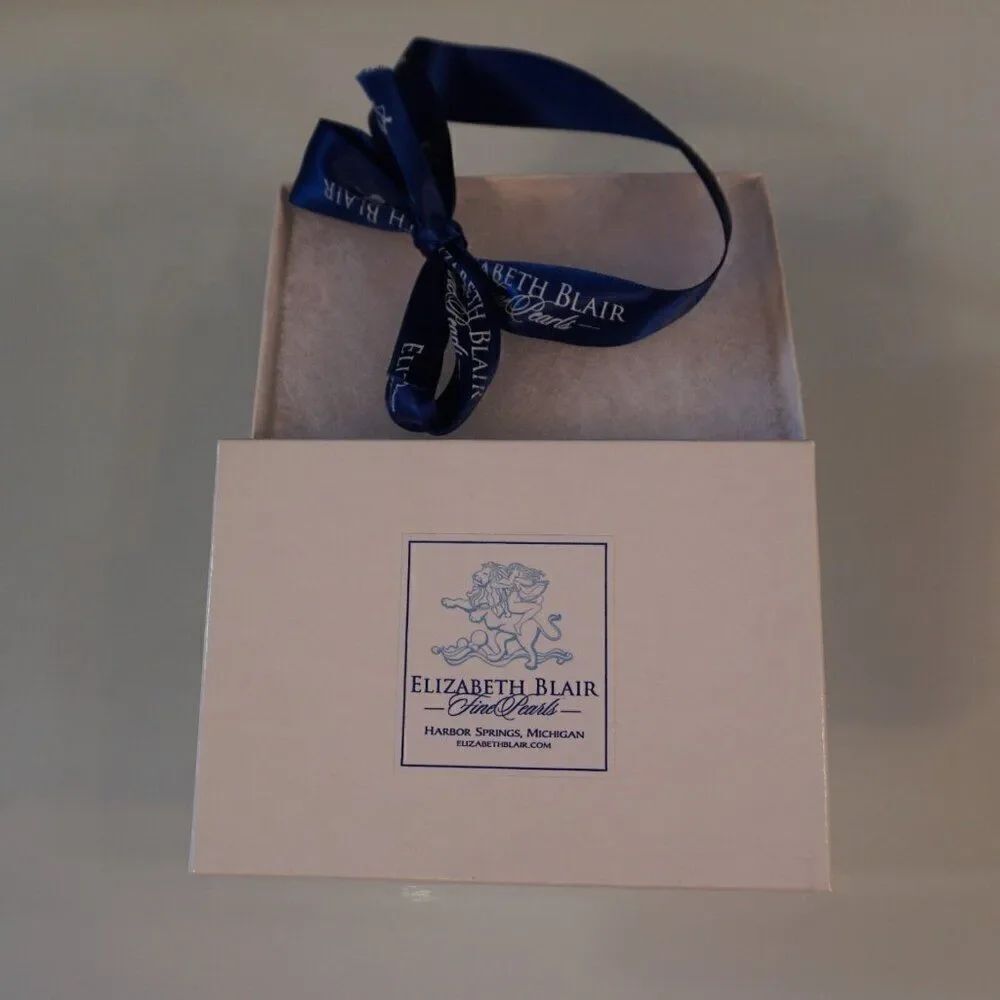Elizabeth Blair Fine Pearls Empty Gift Box And Bow